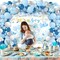 224 Pcs Blue Baby Shower Supplies(20 Guest) Includes Paper Plate (Blue)